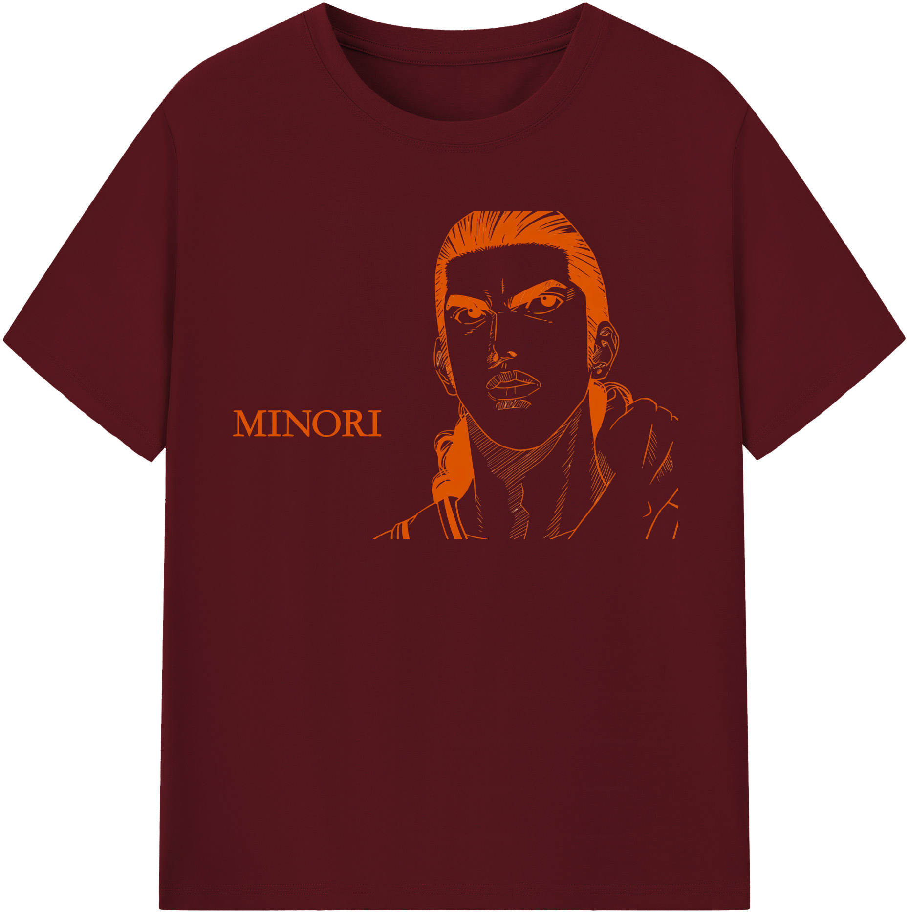 SLAM DUNK／スラムダンク 綿100％半袖Tシャツ（フロントプリント）